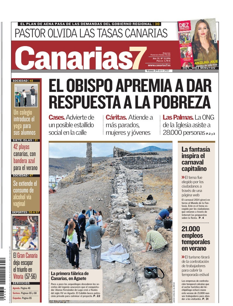 Portada Canarias7 24-05-2013