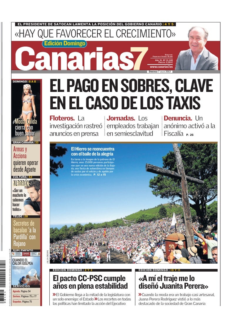 Portada Canarias7 07-07-2013