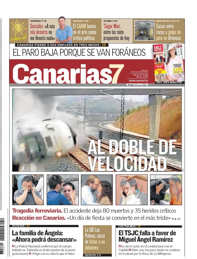 Portada Canarias7 26-07-2013