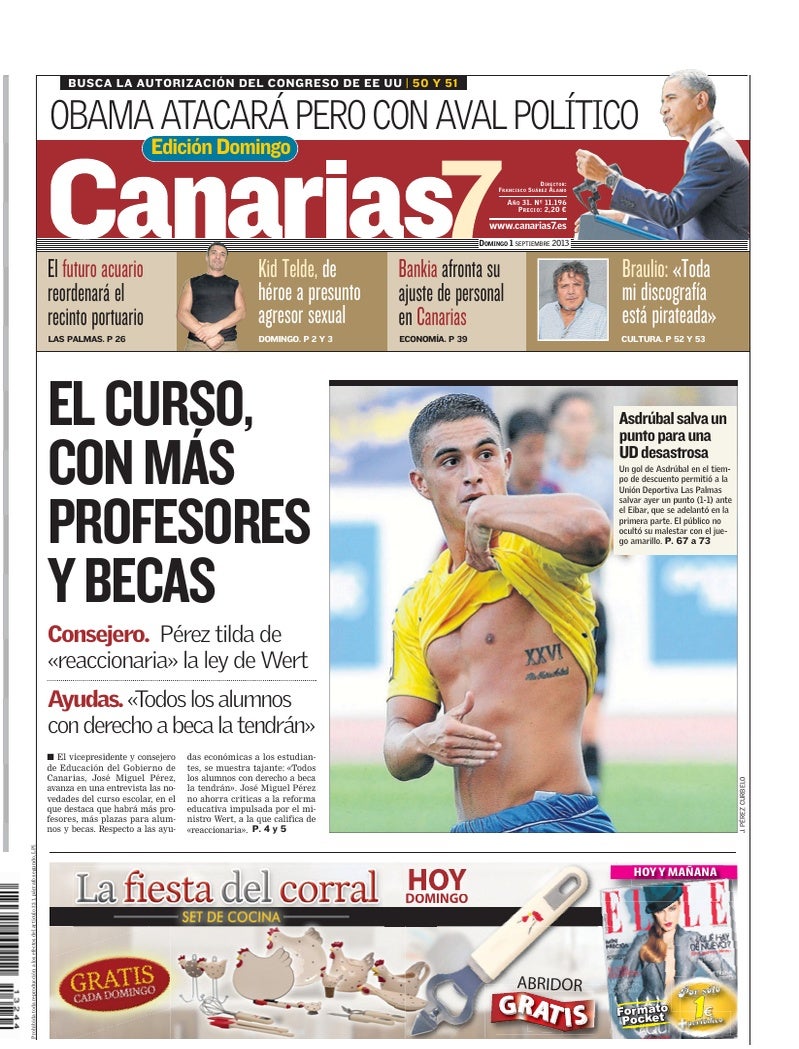 Portada Canarias7 01-09-2013