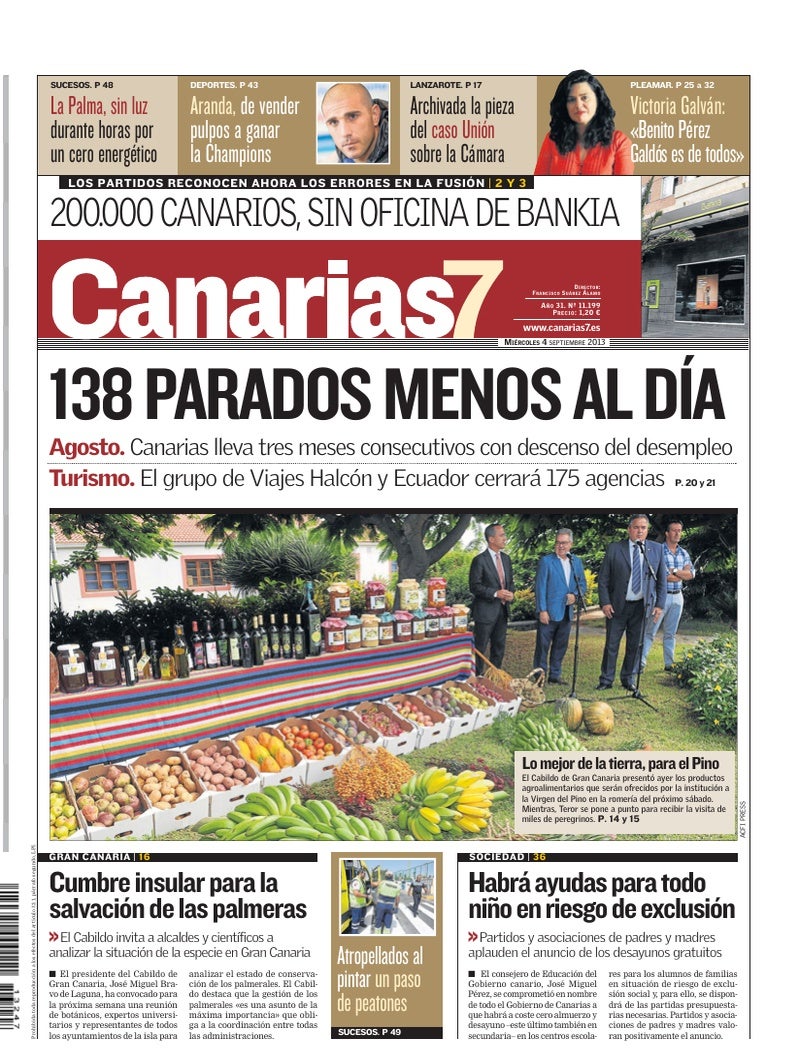 Portada Canarias7 04-09-2013