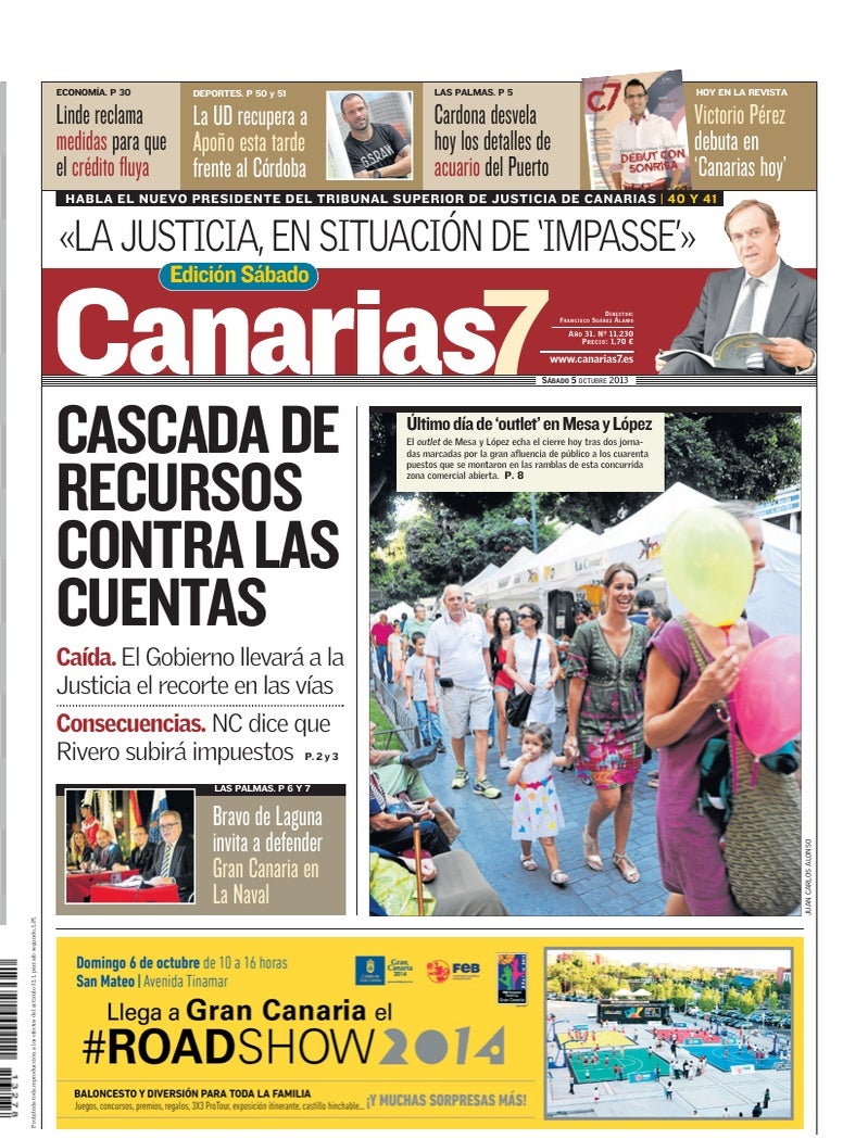 Portada Canarias7 05-10-2013