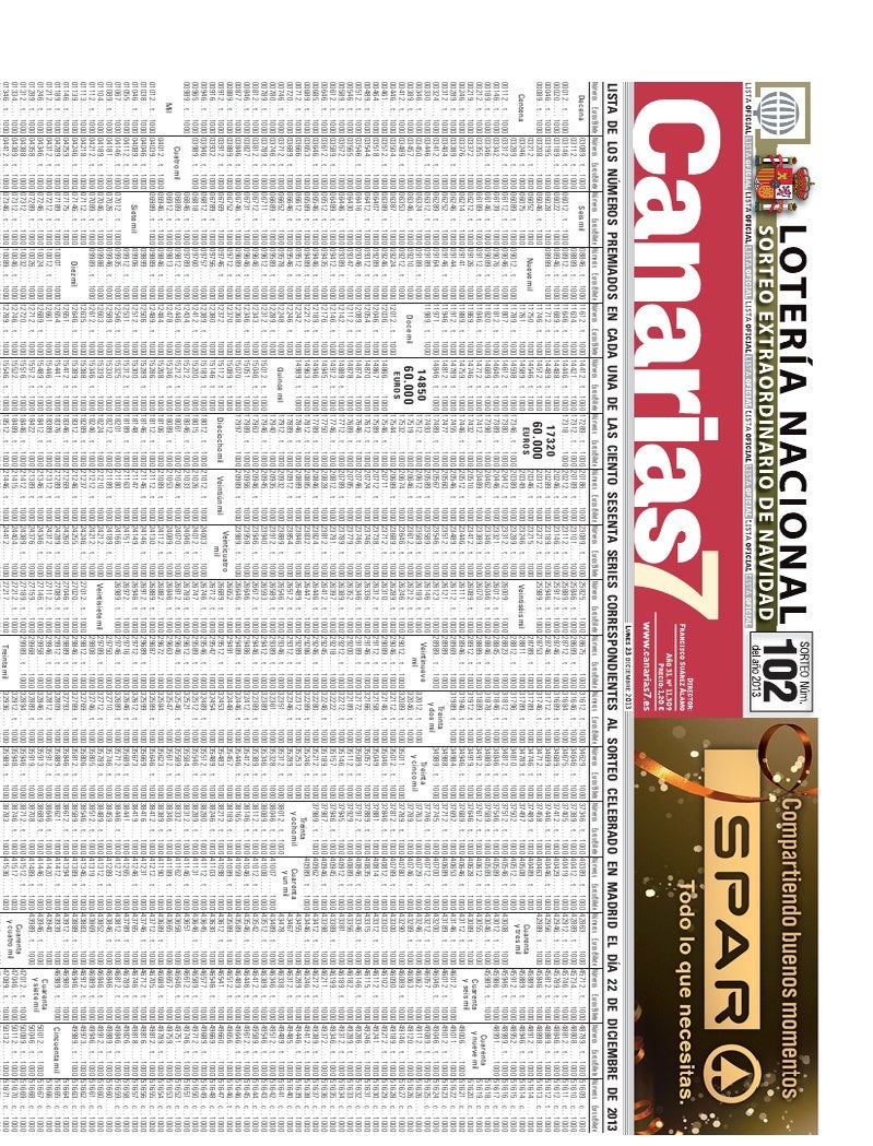 Portada Canarias7 23-12-2013