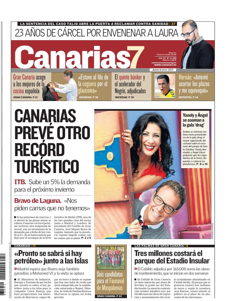 Portada Canarias7 06-03-2014