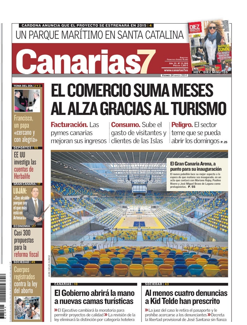 Portada Canarias7 14-03-2014
