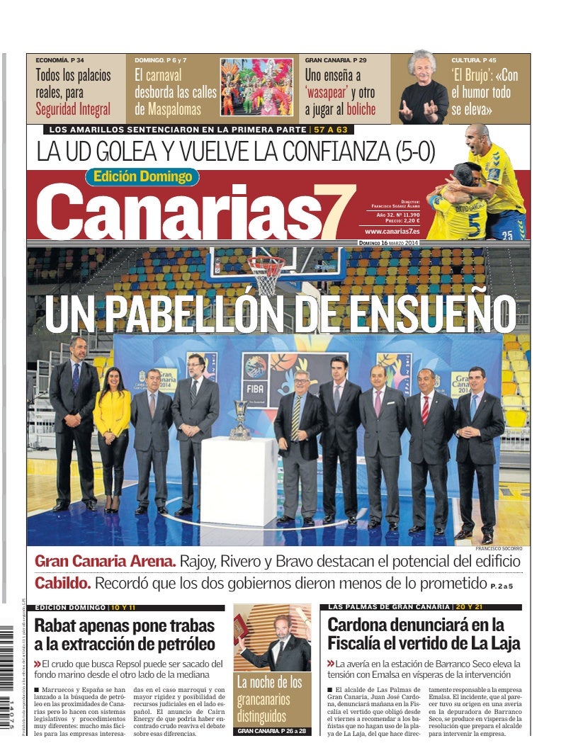 Portada Canarias7 16-03-2014