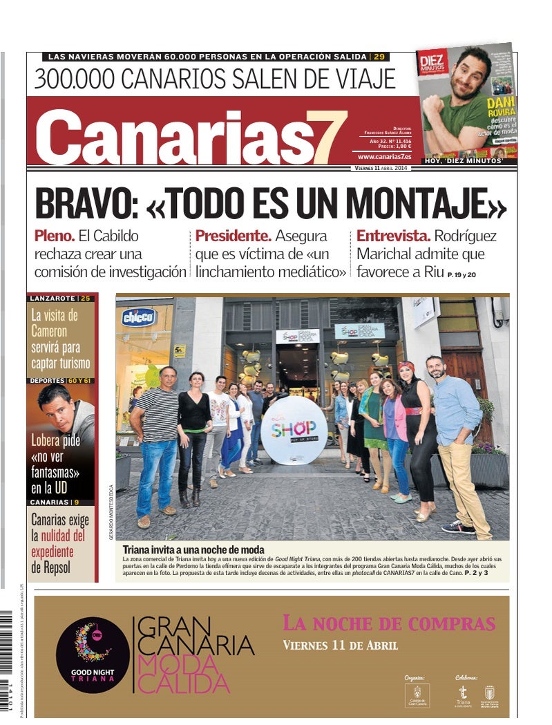 Portada Canarias7 11-04-2014