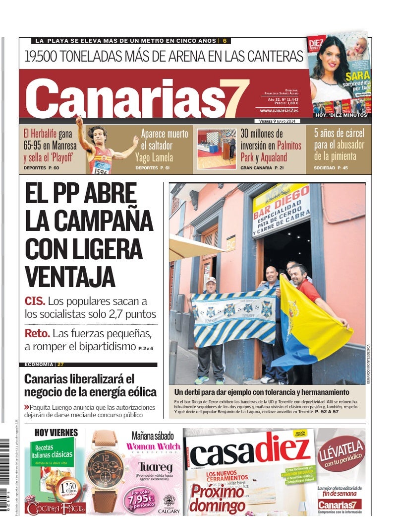 Portada Canarias7 09-05-2014