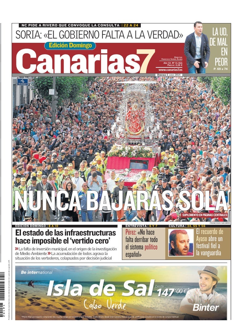 Portada Canarias7 01-06-2014