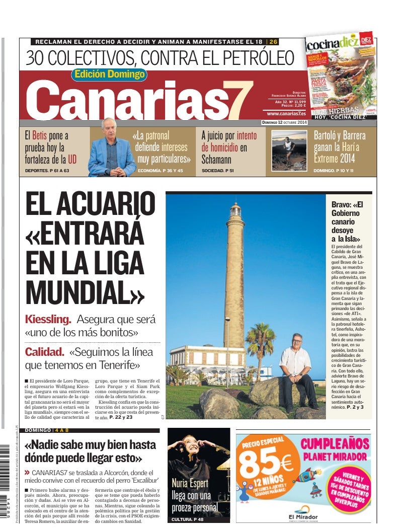 Portada Canarias7 12-10-2014