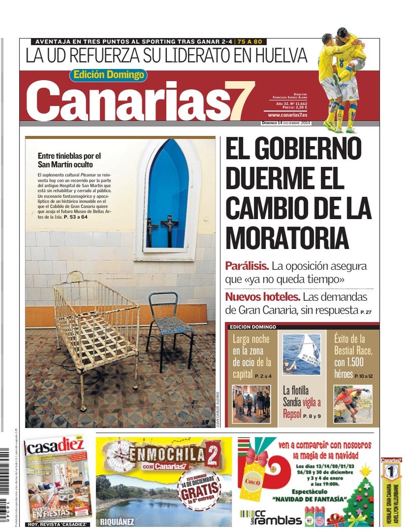 Portada Canarias7 14-12-2014
