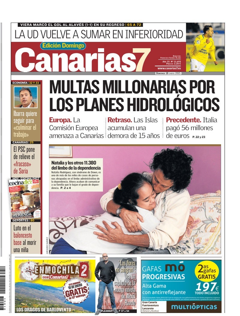 Portada Canarias7 18-01-2015