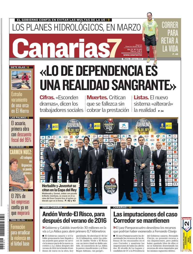 Portada Canarias7 20-01-2015