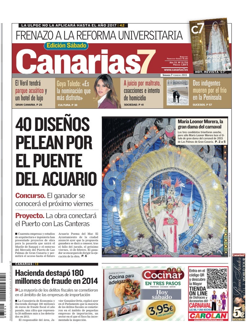 Portada Canarias7 07-02-2015