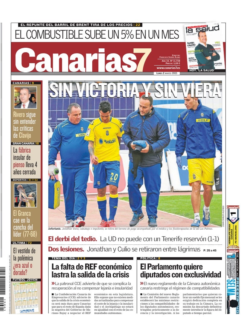 Portada Canarias7 02-03-2015