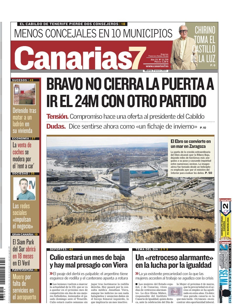 Portada Canarias7 03-03-2015