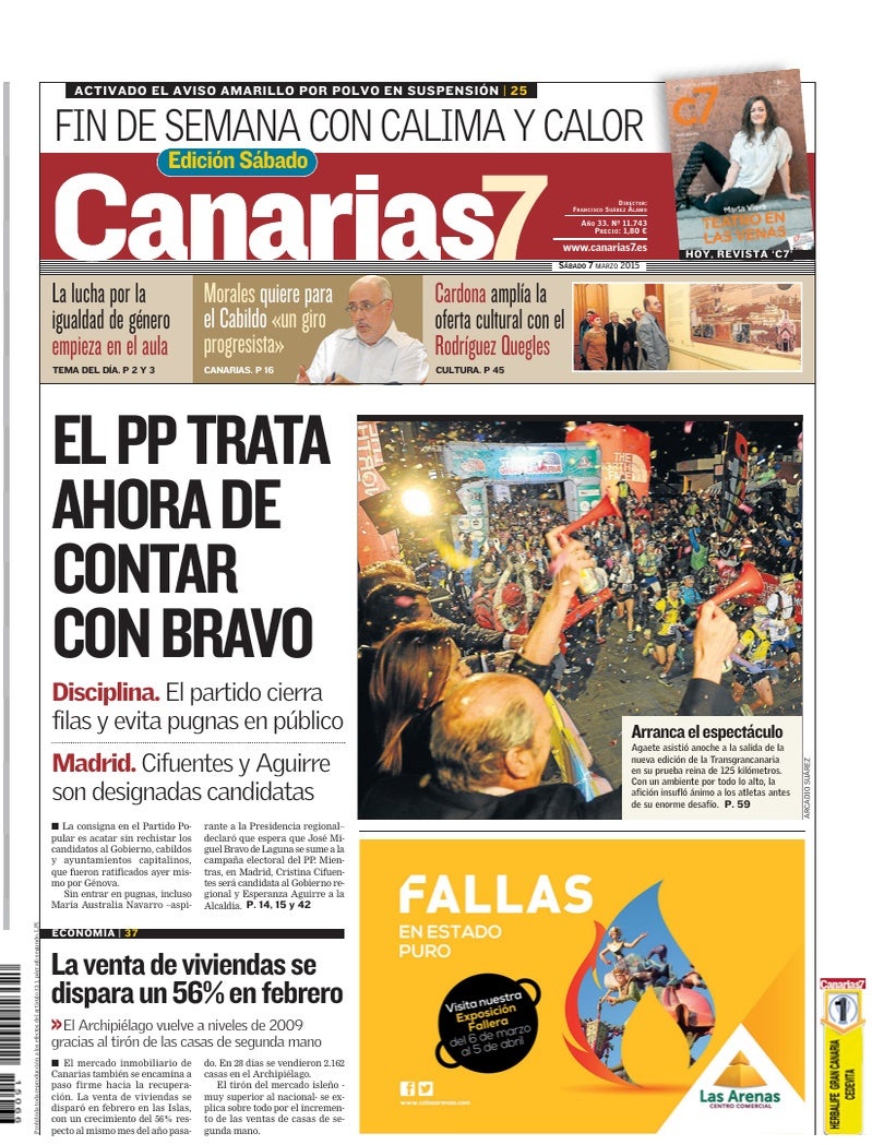 Portada Canarias7 07-03-2015