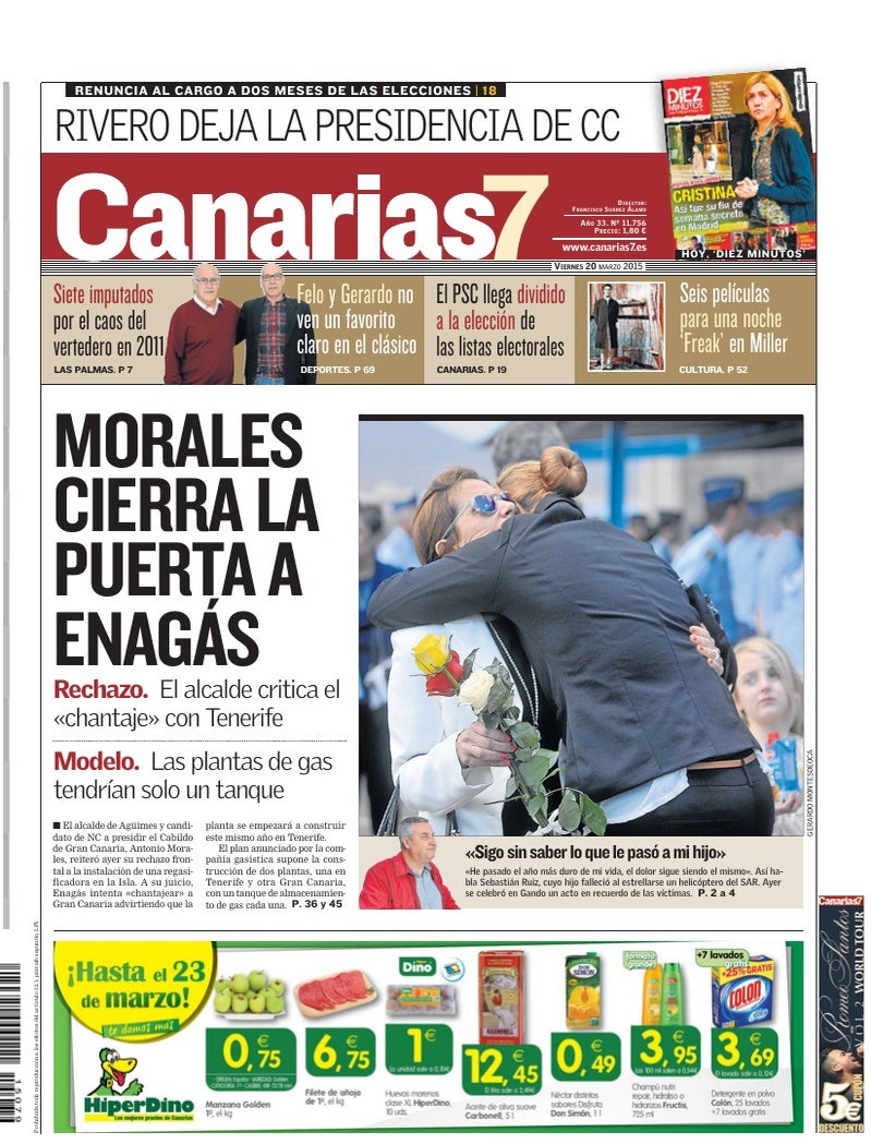 Portada Canarias7 20-03-2015