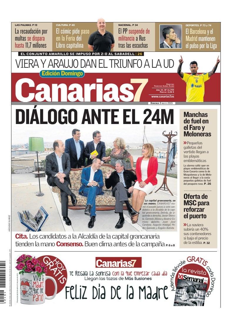 Portada Canarias7 03-05-2015