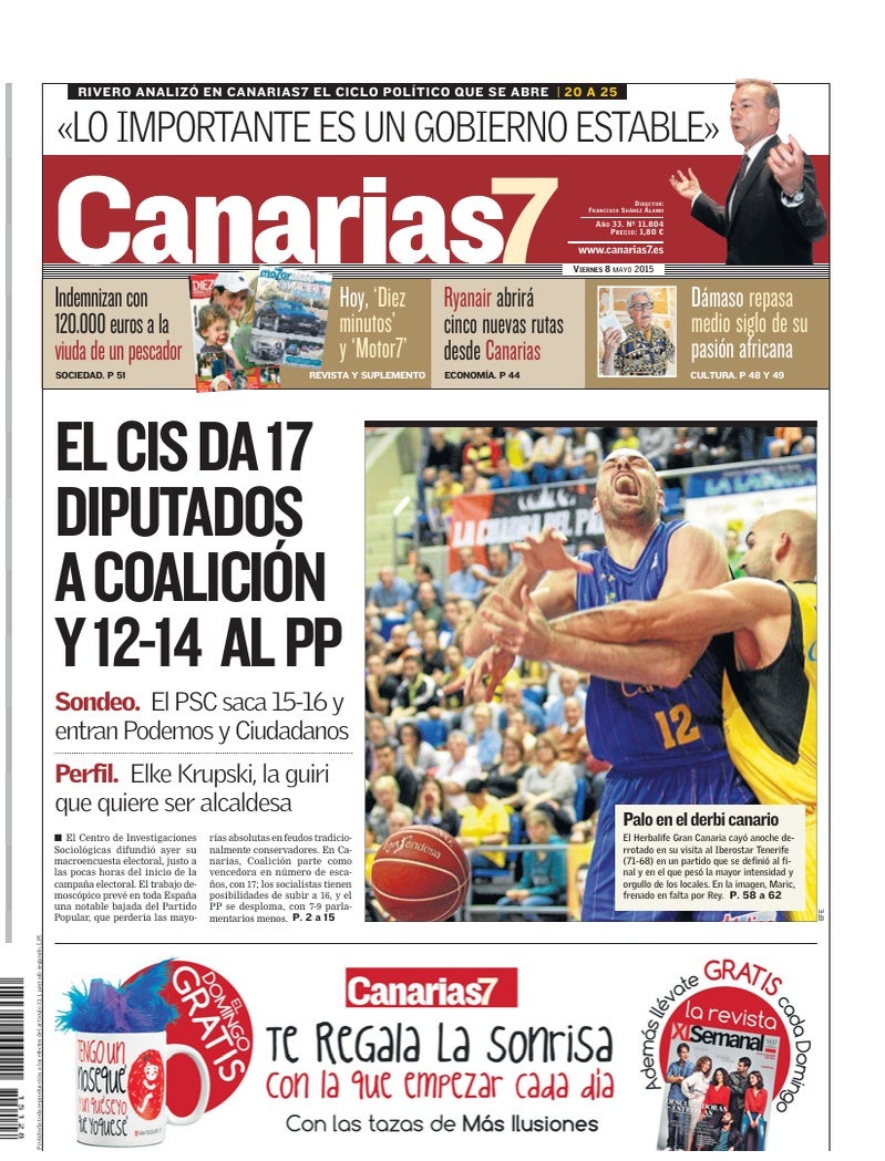 Portada Canarias7 08-05-2015