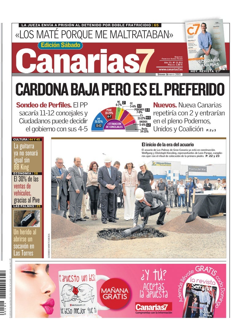 Portada Canarias7 16-05-2015