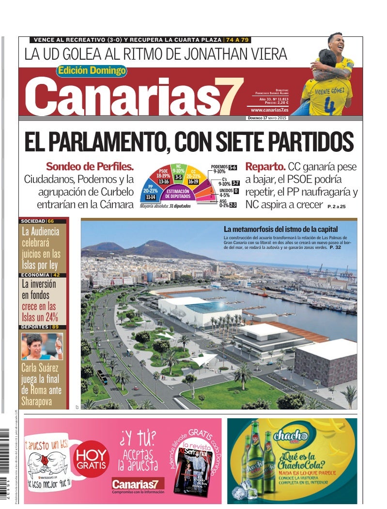 Portada Canarias7 17-05-2015