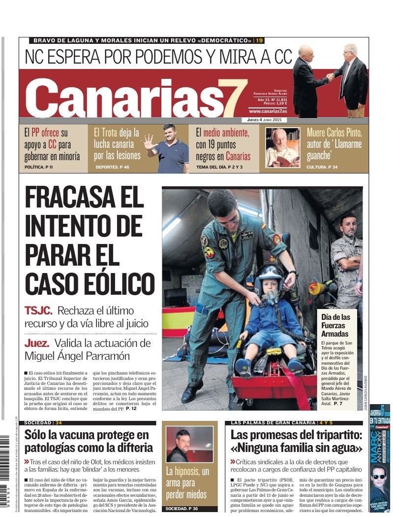Portada Canarias7 04-06-2015