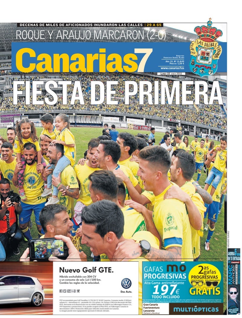 Portada Canarias7 22-06-2015