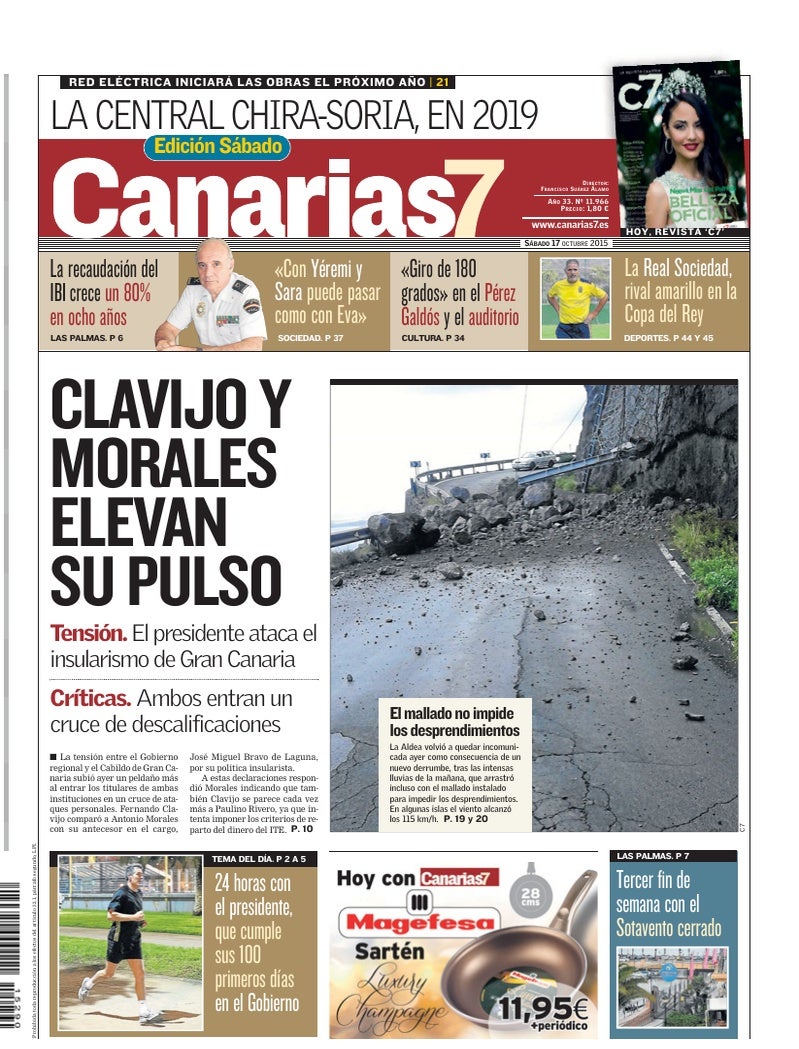 Portada Canarias7 17-10-2015