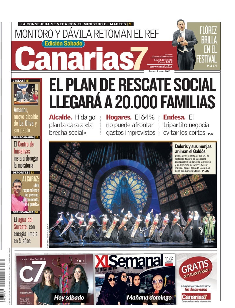 Portada Canarias7 09-01-2016