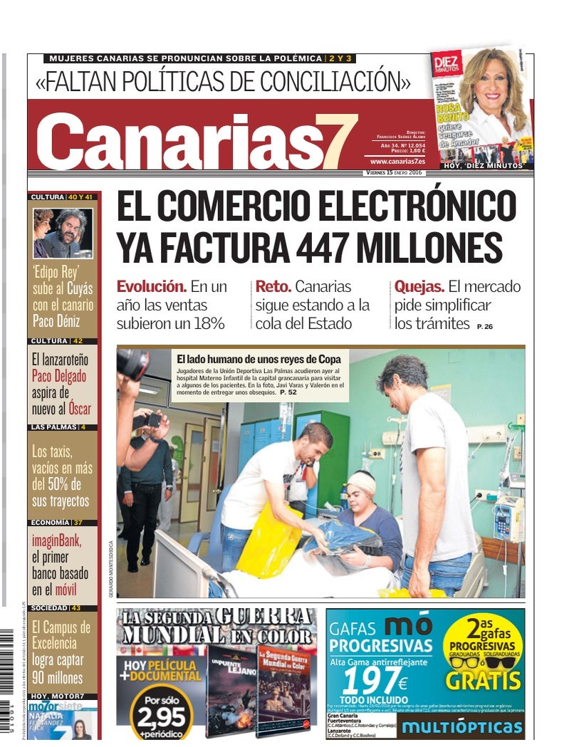 Portada Canarias7 15-01-2016