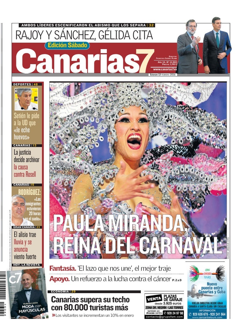 Portada Canarias7 13-02-2016