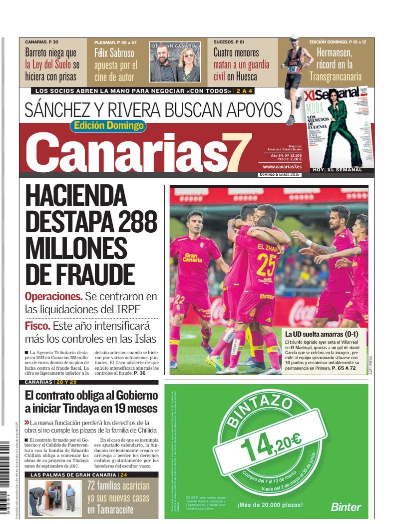 Portada Canarias7 06-03-2016