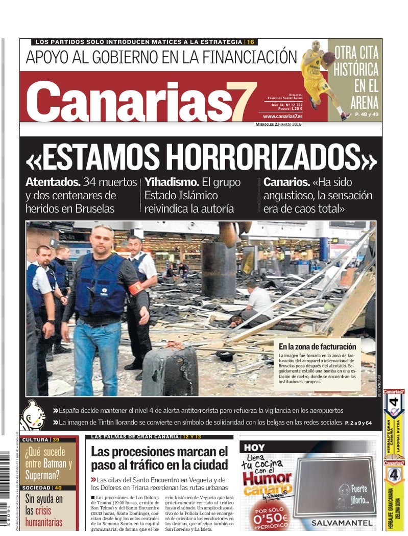 Portada Canarias7 23-03-2016