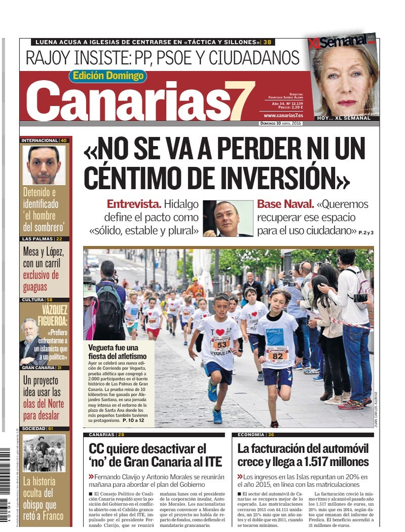 Portada Canarias7 10-04-2016