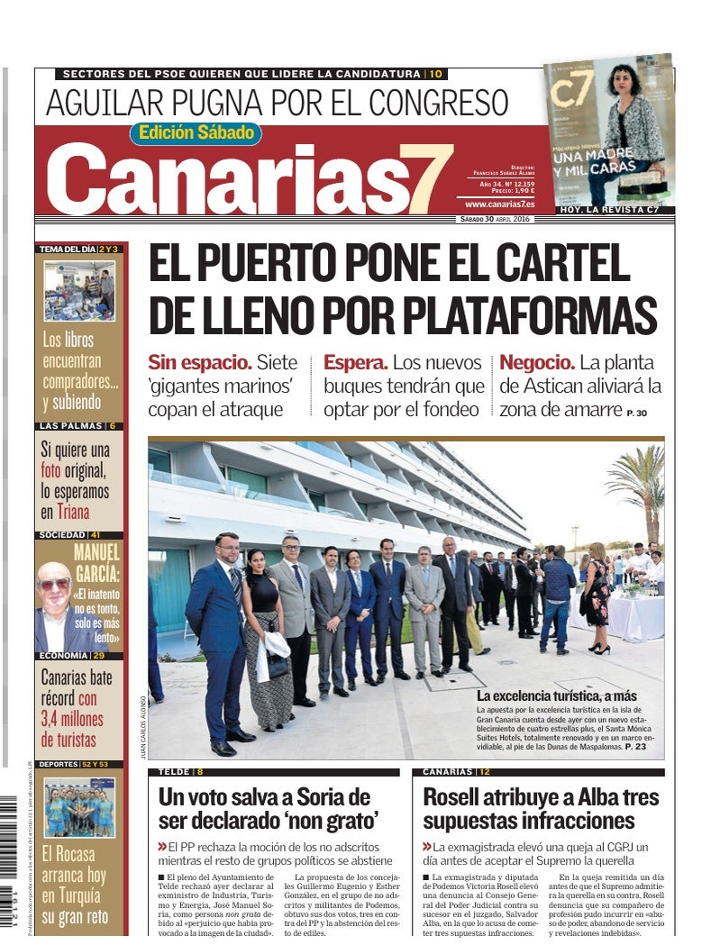 Portada Canarias7 30-04-2016