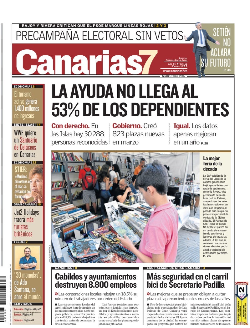 Portada Canarias7 03-05-2016