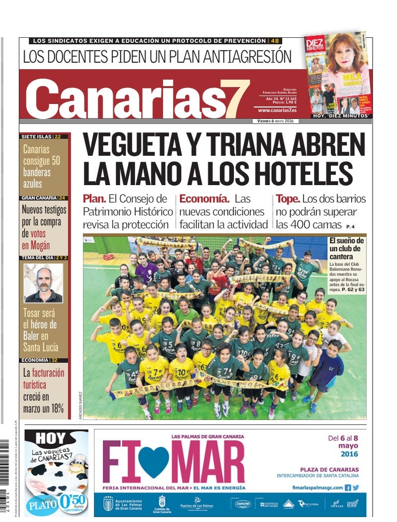 Portada Canarias7 06-05-2016