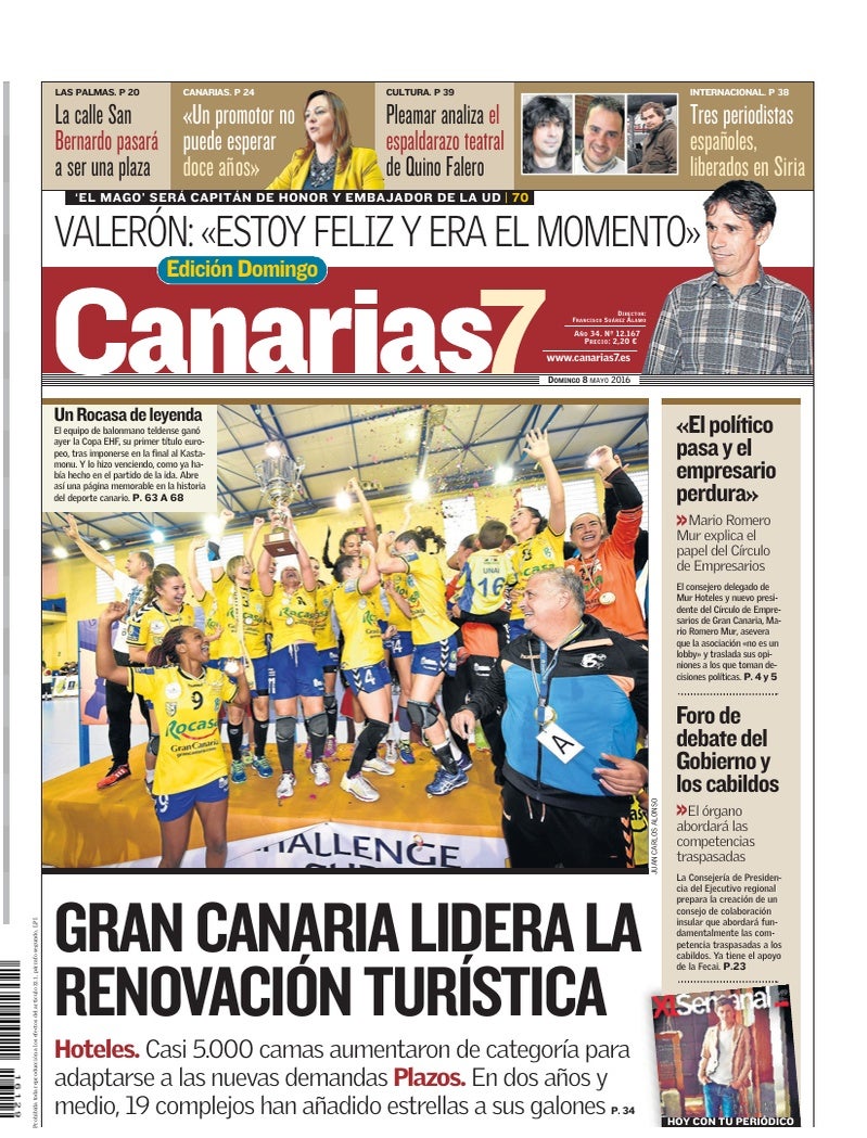 Portada Canarias7 08-05-2016