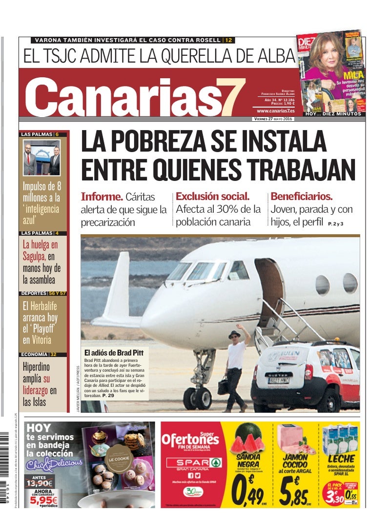 Portada Canarias7 27-05-2016