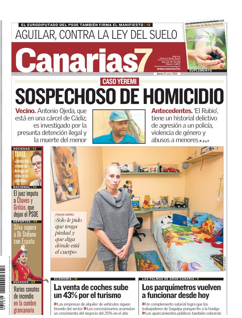 Portada Canarias7 02-06-2016