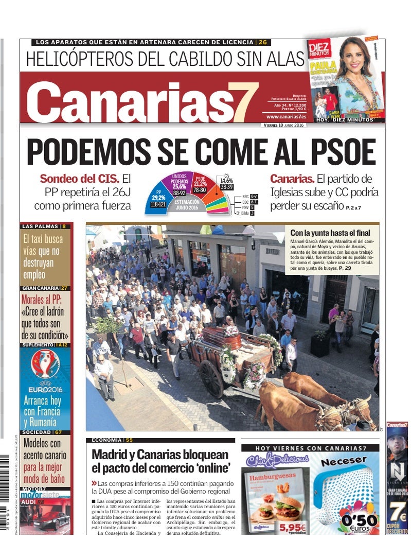 Portada Canarias7 10-06-2016