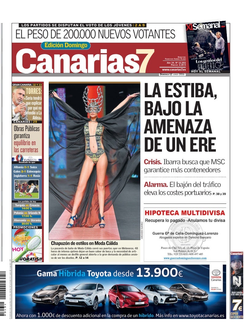Portada Canarias7 12-06-2016