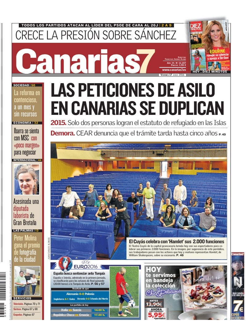 Portada Canarias7 17-06-2016