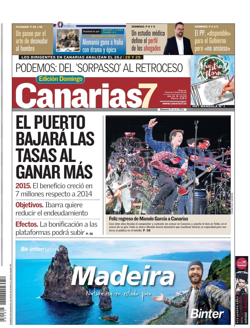 Portada Canarias7 03-07-2016