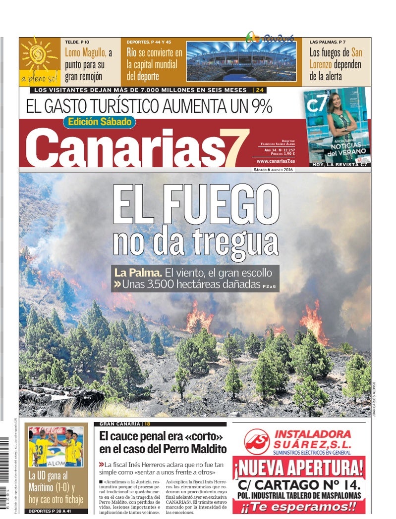 Portada Canarias7 06-08-2016