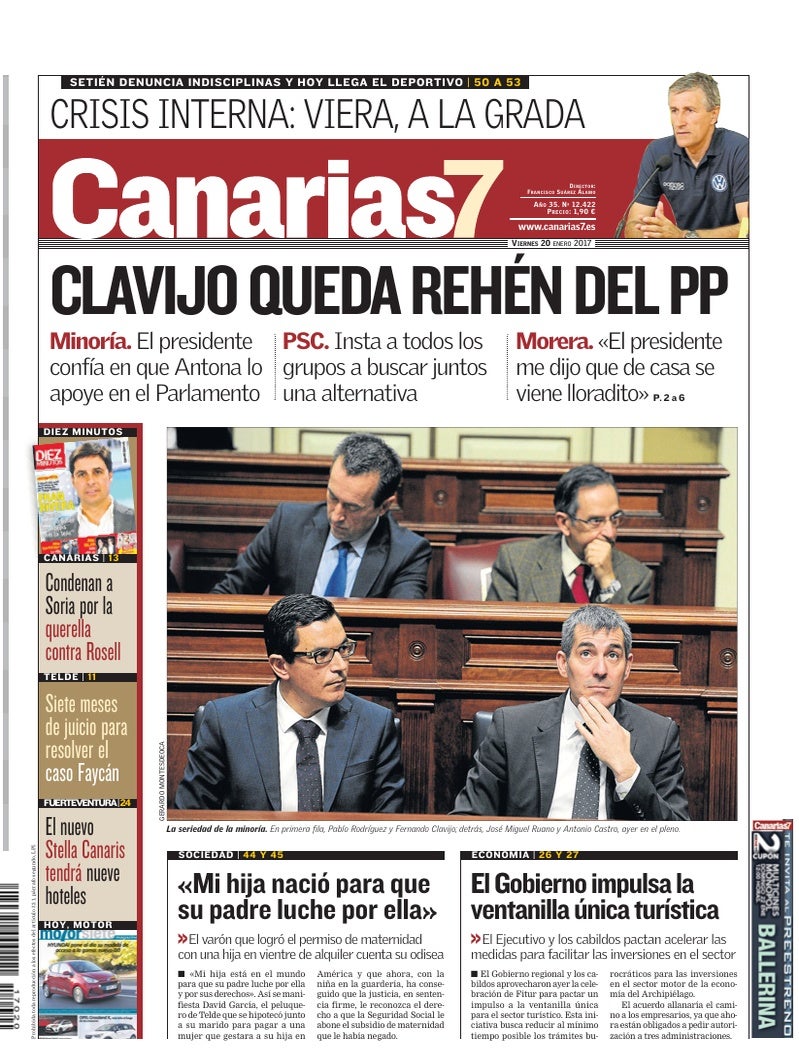 Portada Canarias7 20-01-2017