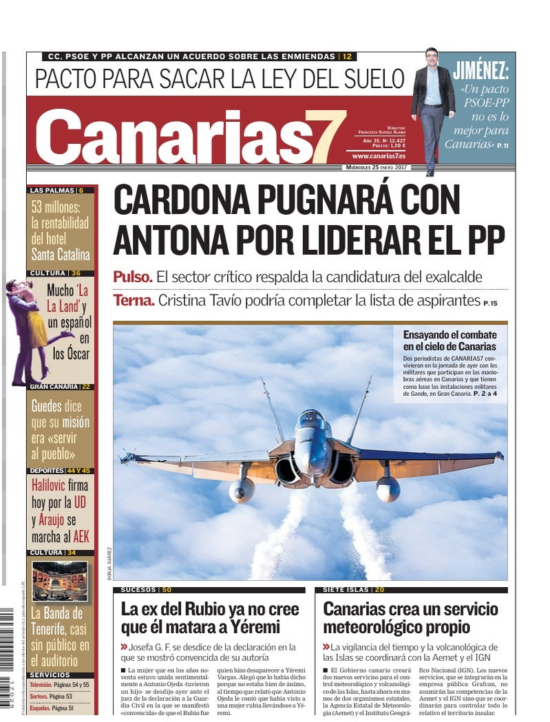 Portada Canarias7 25-01-2017