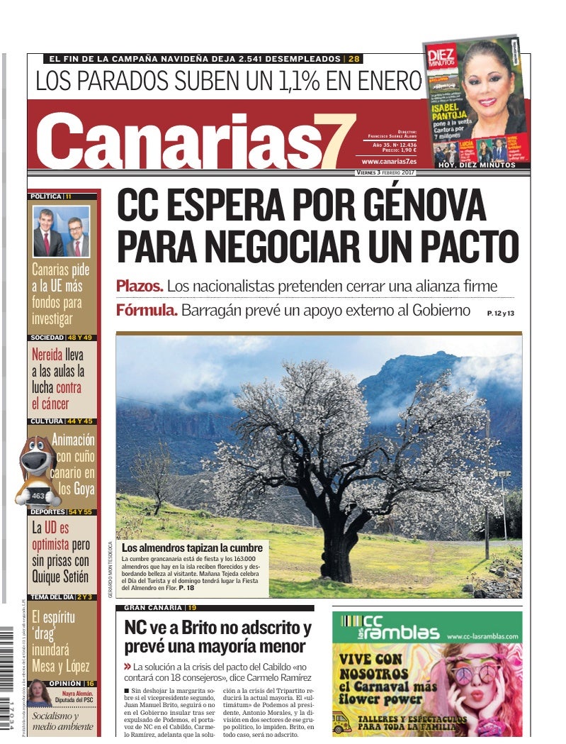 Portada Canarias7 03-02-2017