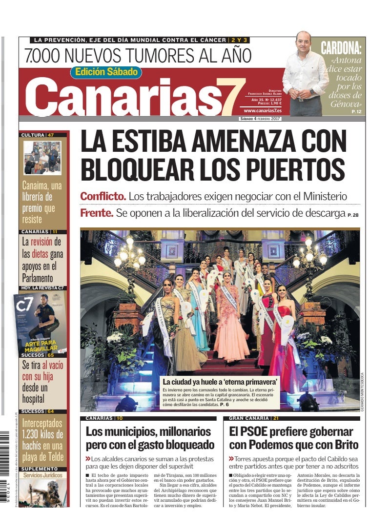 Portada Canarias7 04-02-2017
